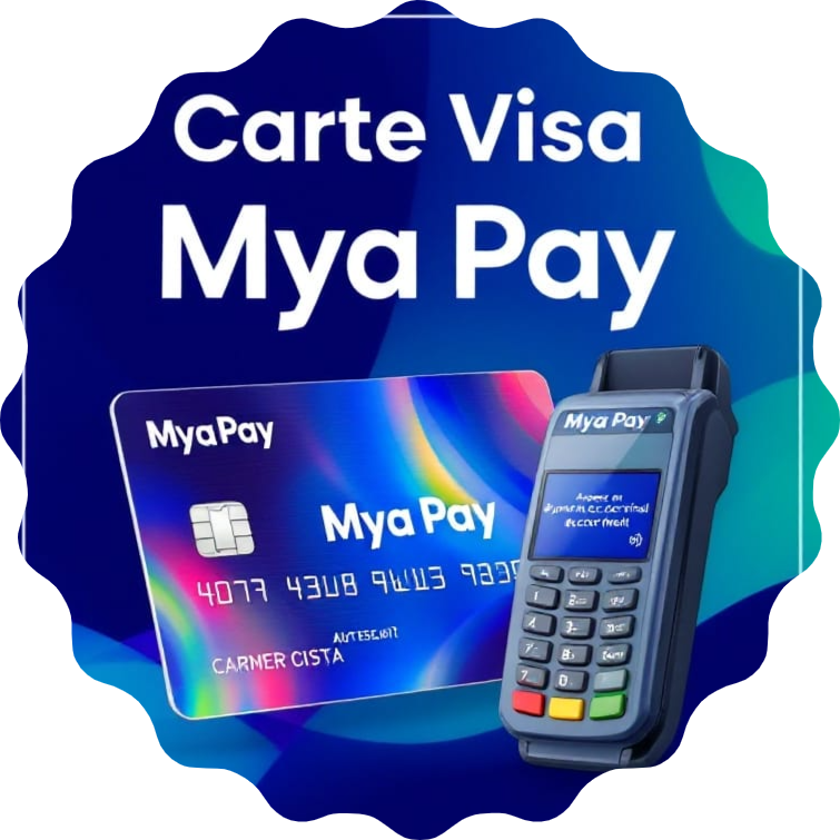 Logo Carte Visa Mya Pay